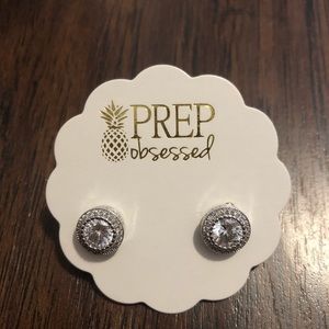 Prep Obsessed Sterling Silver Earrings studs